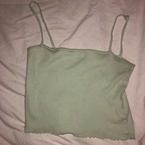 Green Crop Top